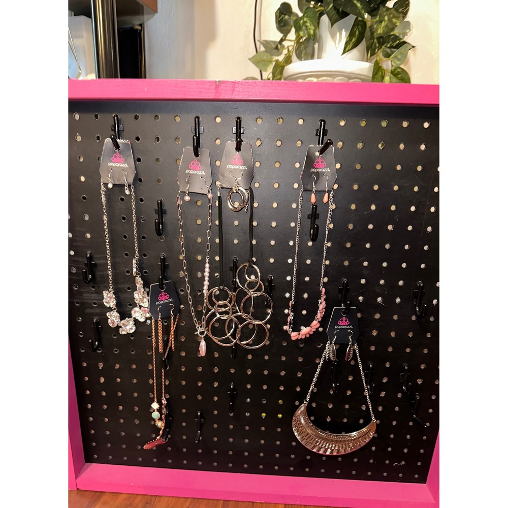 Paparazzi Jewelry Lot 6 Piece Necklace Earring Sets Silver Rose Gold Pink Blue